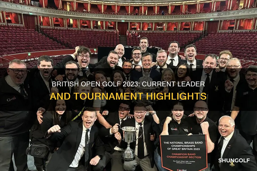 who is leading the british open golf