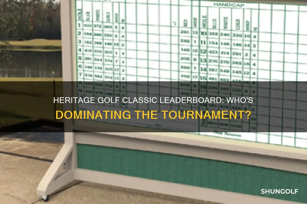 who is leading the heritage golf classic