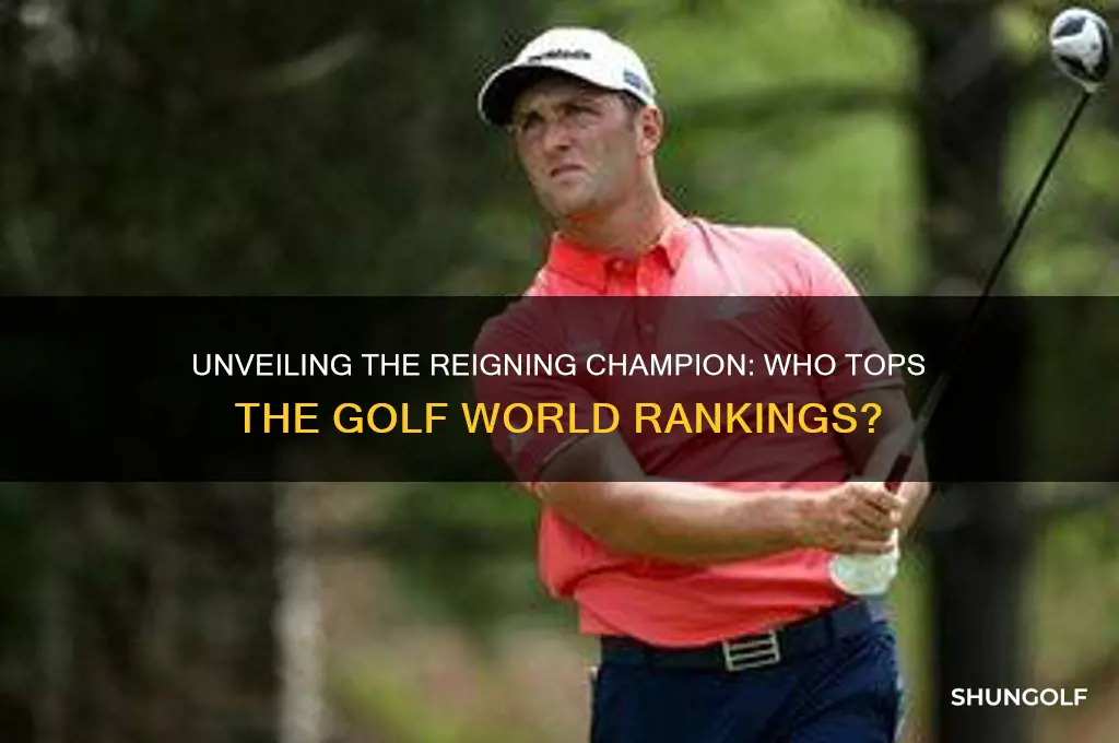 who is no 1 golfer in the world