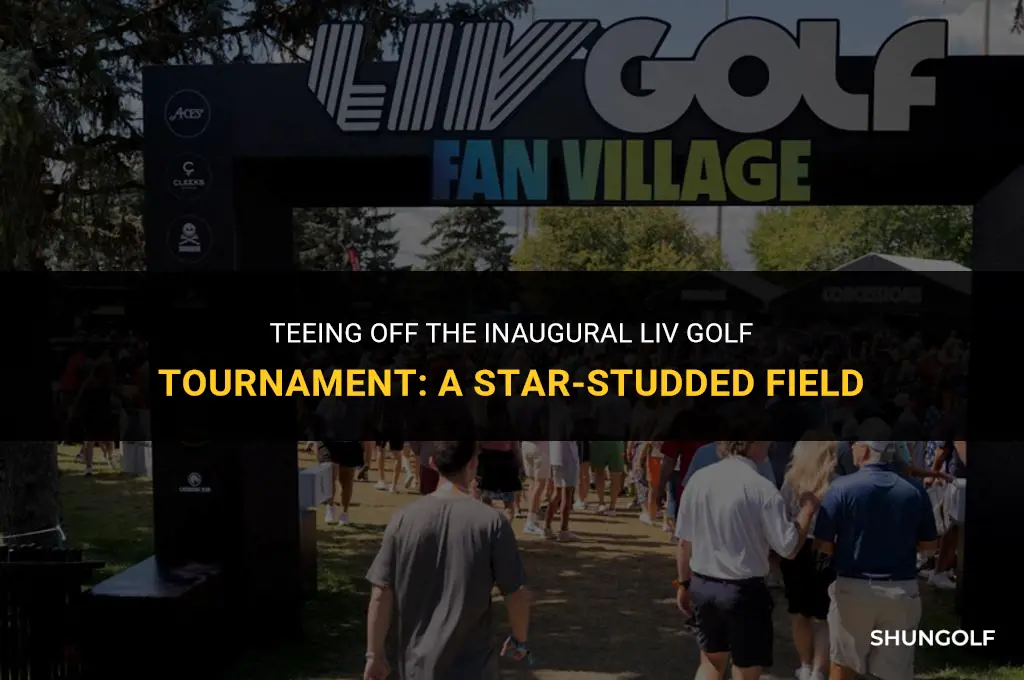 who is playing in the first liv golf tournament