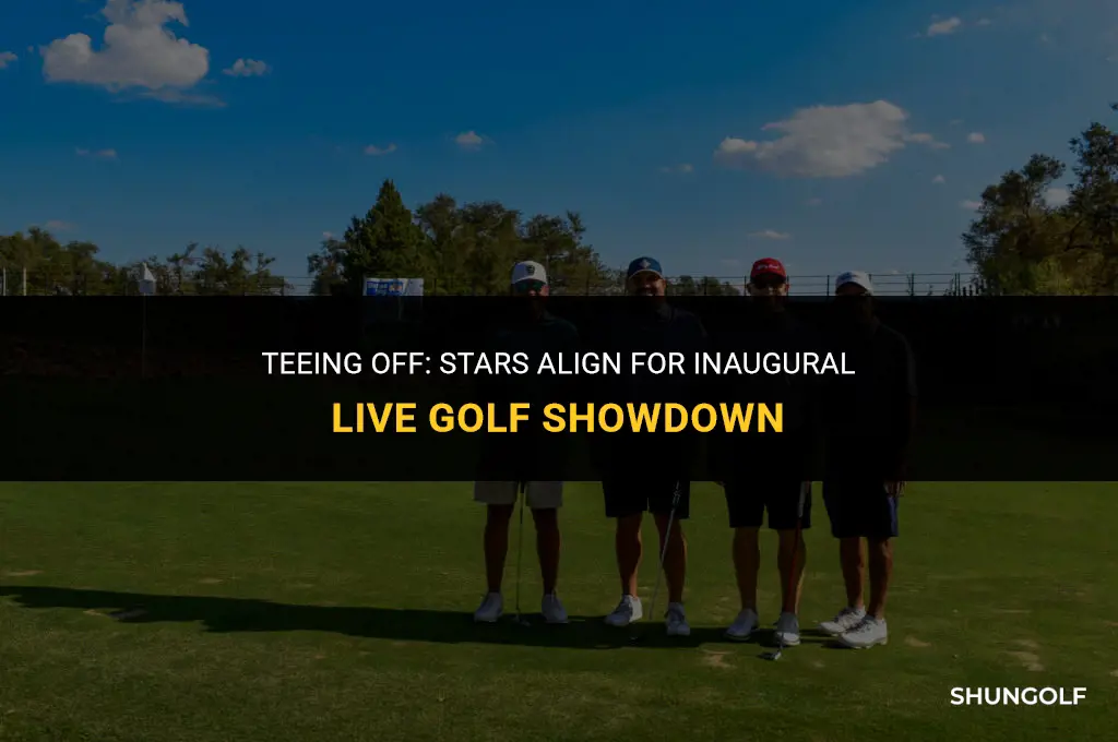 who is playing in the first live golf tournament