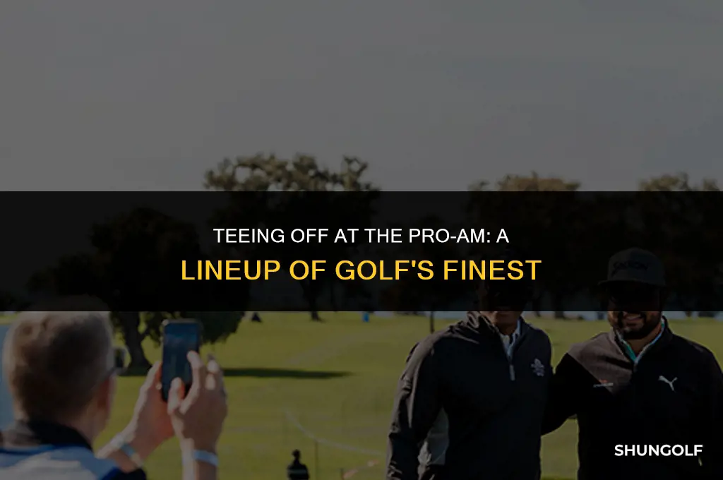 who is playing in the pro am golf tournament