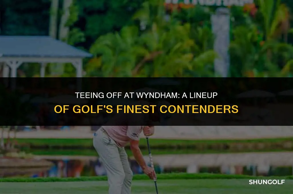 who is playing in the wyndham golf tournament