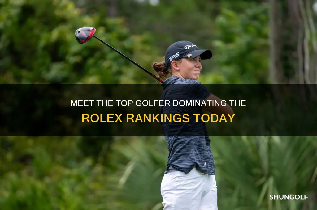 who is the 1 ranked golfer in the rolex rankings