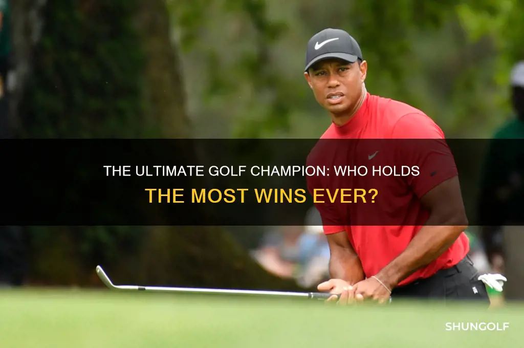 who is the all time winningest golfer