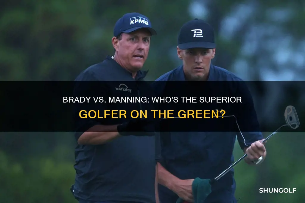 who is the better golfer brady or manning