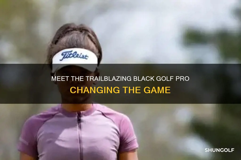 who is the black golf pro