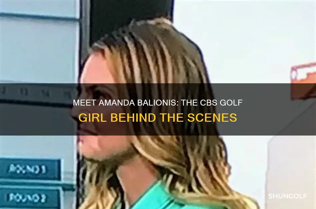 who is the cbs golf girl