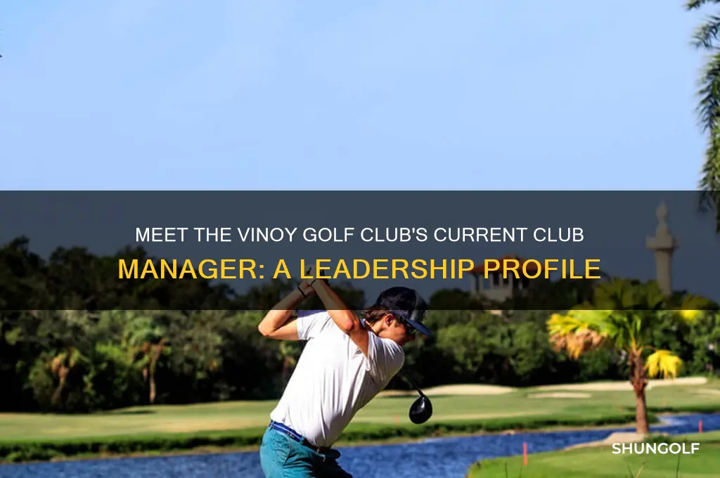 who is the club manager at vinoy golf club