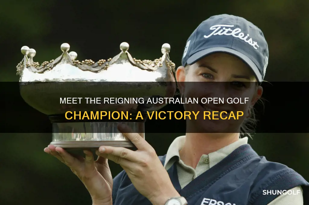 who is the current australian open golf champion
