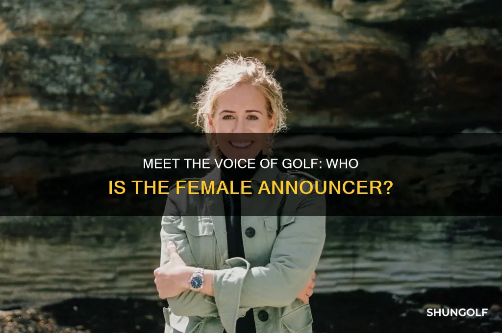 who is the female golf announcer