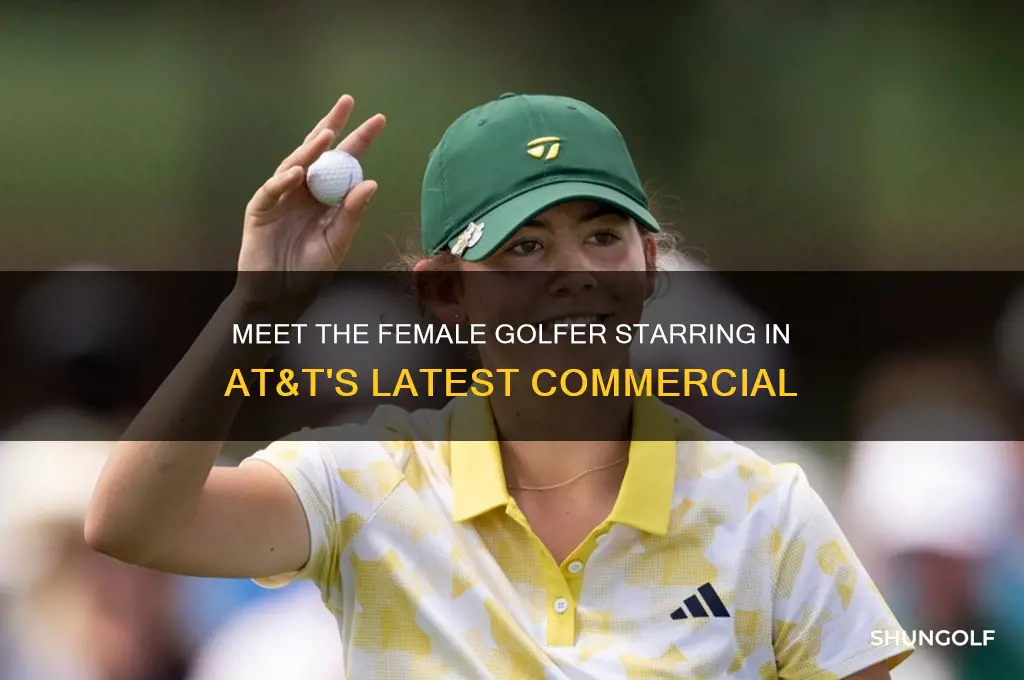 who is the female golfer in at&t commercial