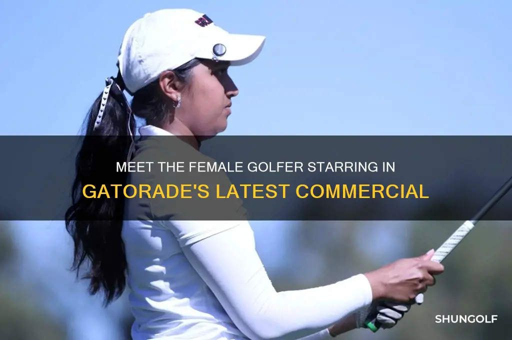 who is the female golfer in the gatorade commercial