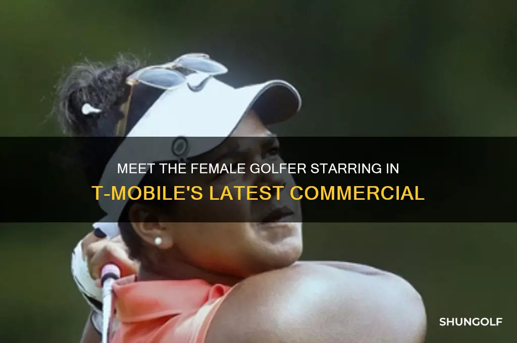 who is the female golfer in the t mobile commercial