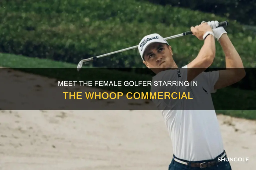 who is the female golfer in the whoop commercial