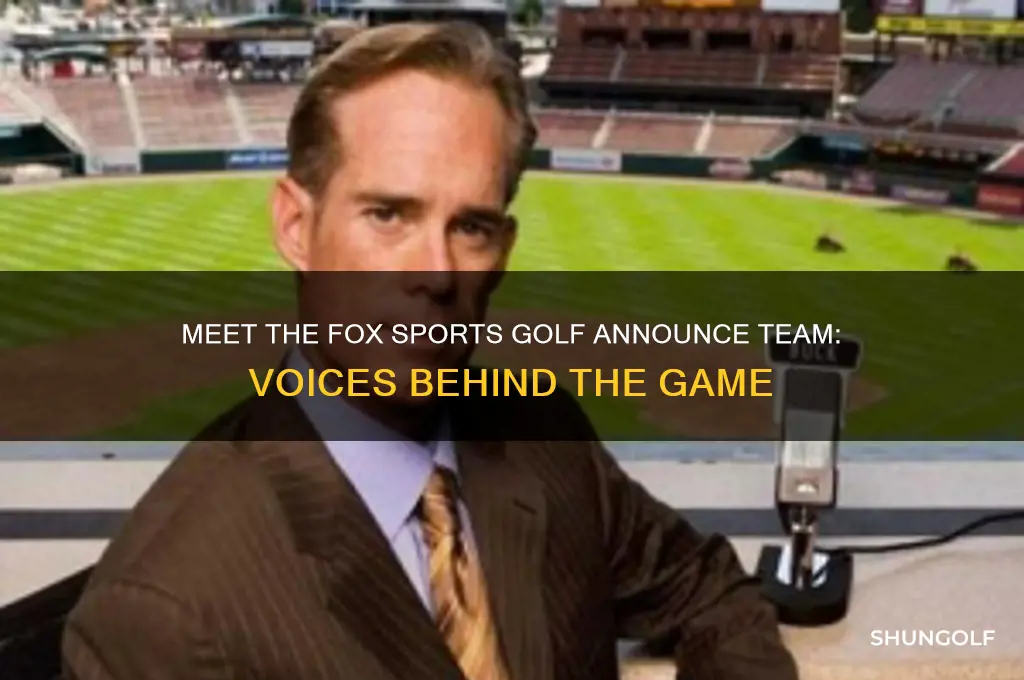 who is the fox announce crew for golf