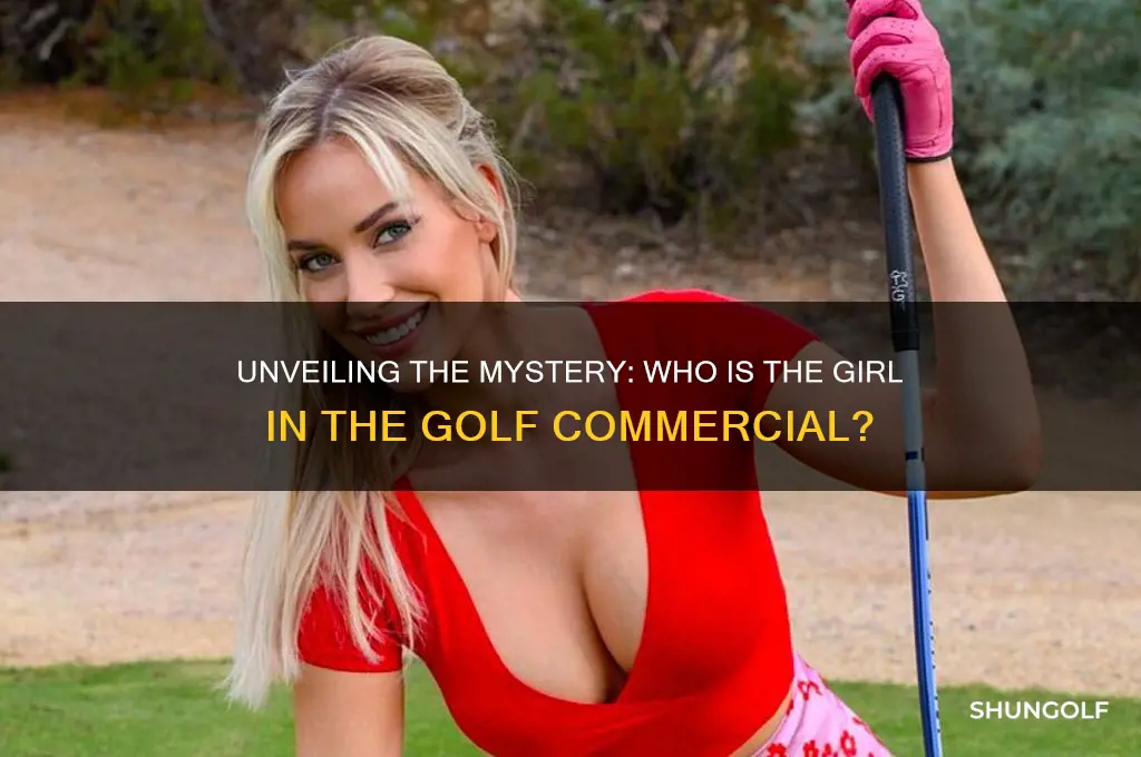 who is the girl in the golf commercial
