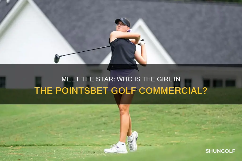 who is the girl in the pointsbet golf commercial