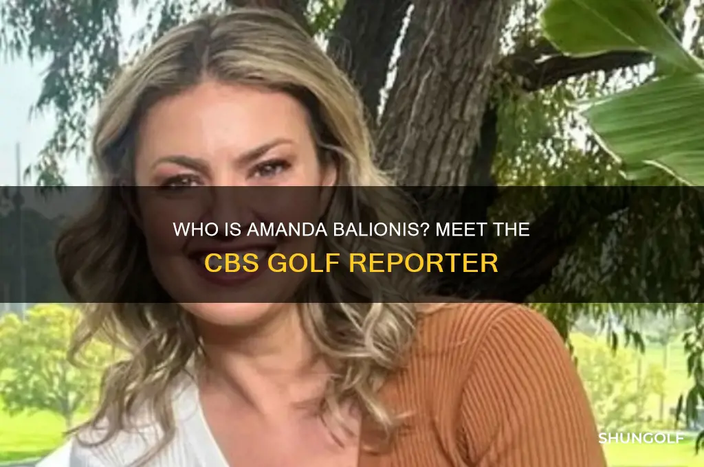 who is the girl on cbs golf