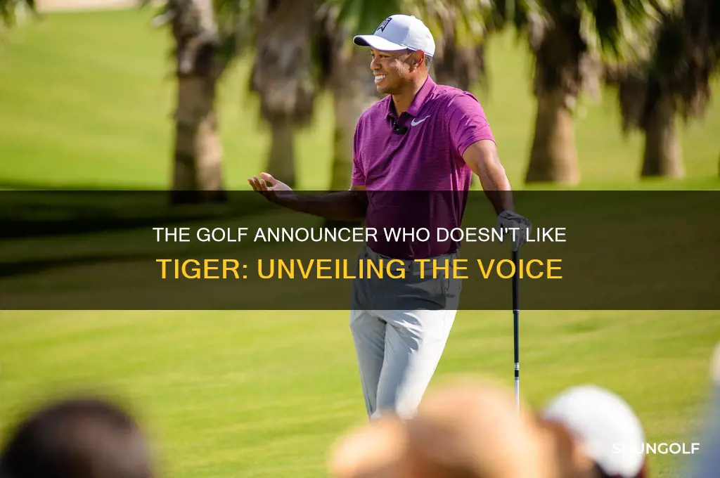 who is the golf announcer who doesnt like tiger