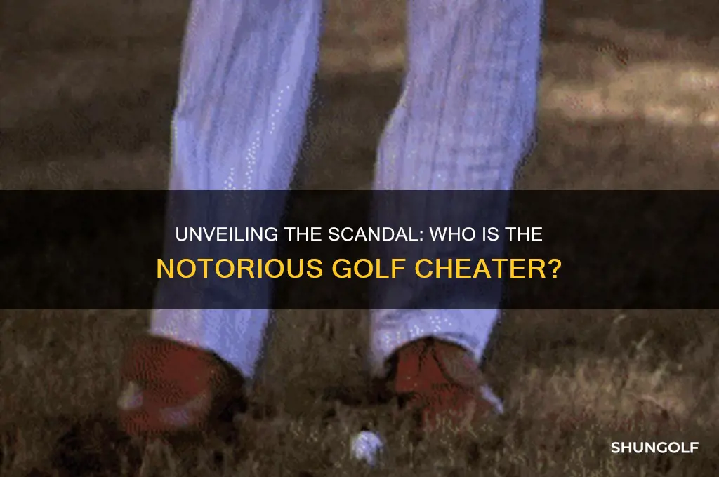 who is the golf cheater