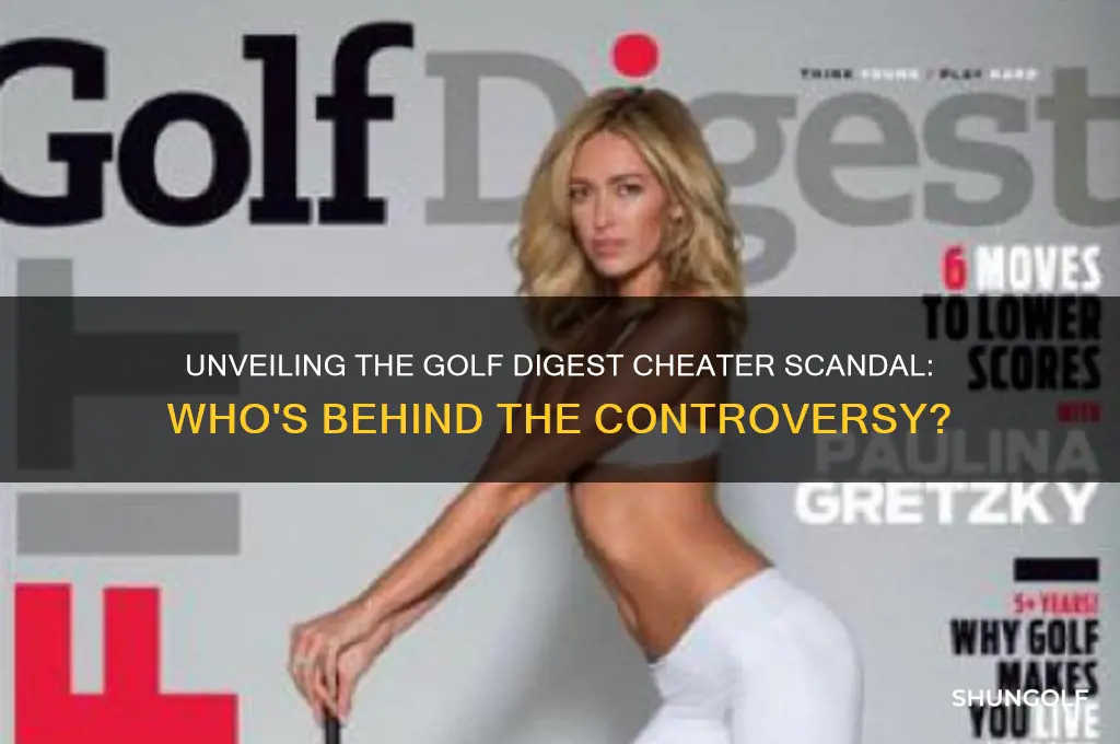 who is the golf digest cheater