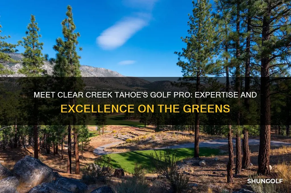who is the golf pro at clear creek tahoe