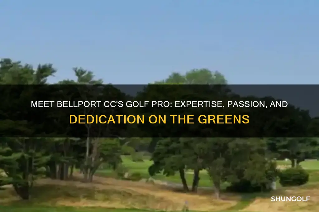 who is the golf pro bellport cc