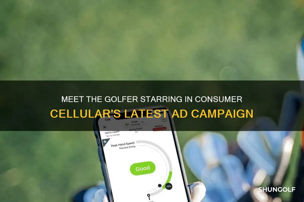 who is the golfer in the consumer cellular commercial