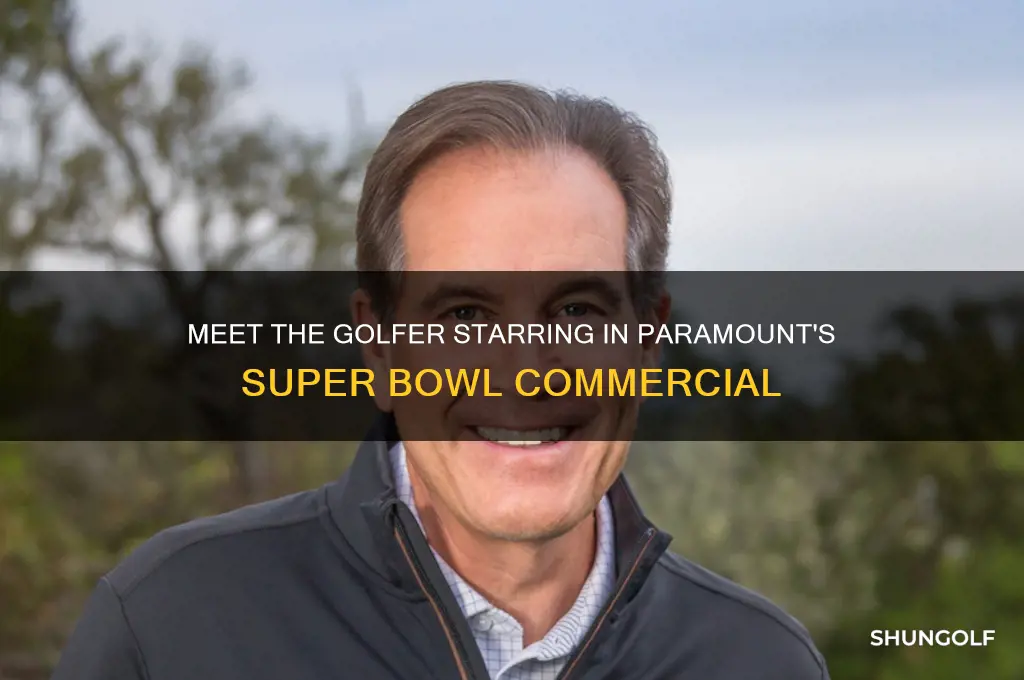 who is the golfer in the paramount super bowl commercial