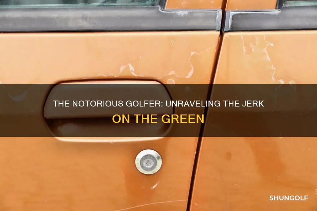 who is the golfer that acts like a jerk