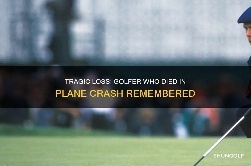 who is the golfer that died in a plane