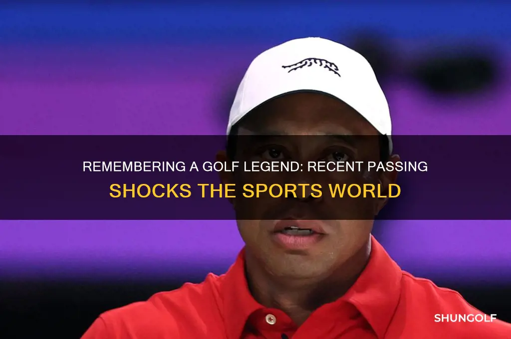 who is the golfer that died recently