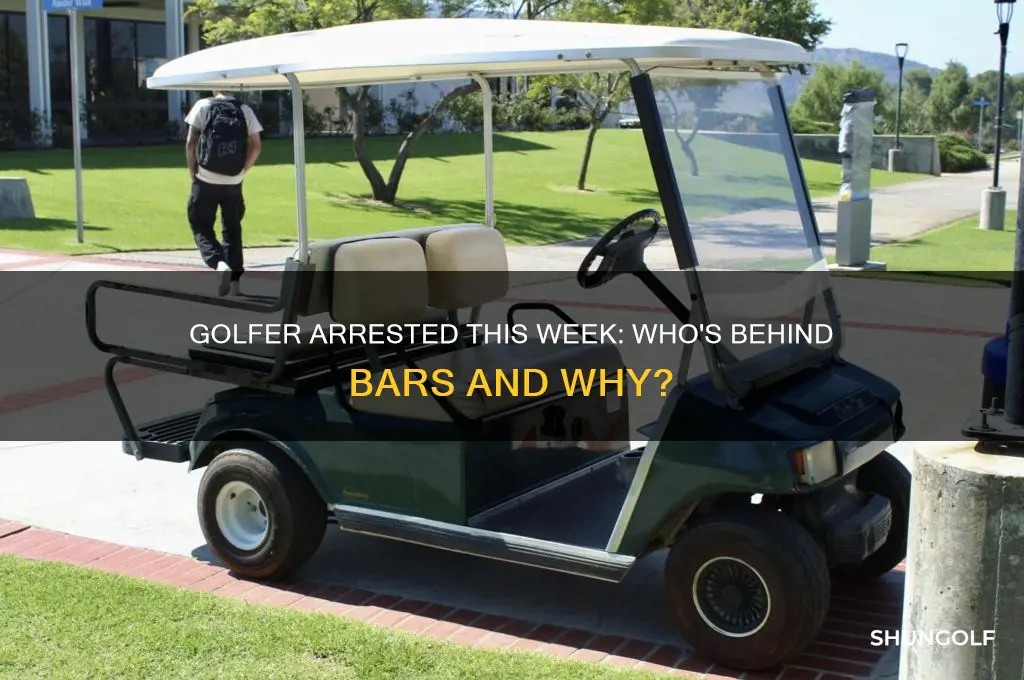 who is the golfer that got arrested this week