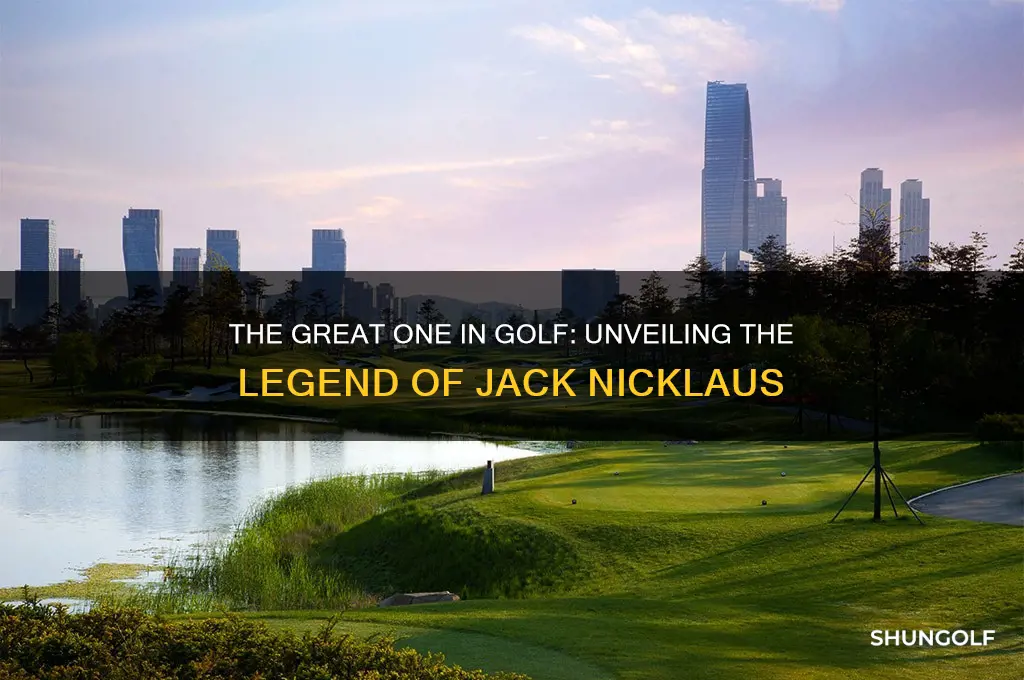who is the great one in golf