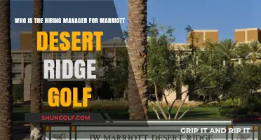 Who is the Hiring Manager for Marriott Desert Ridge Golf?