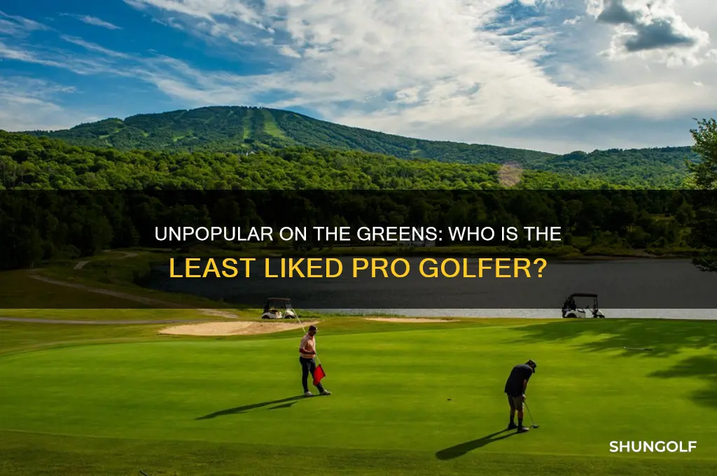 who is the least liked pro golfer