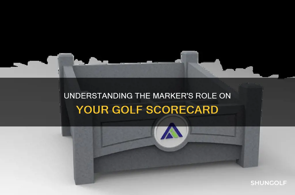 who is the marker on a golf scorecard