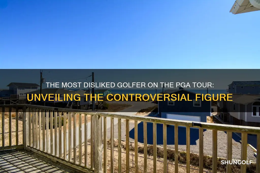 who is the most disliked golfer on the pga tour
