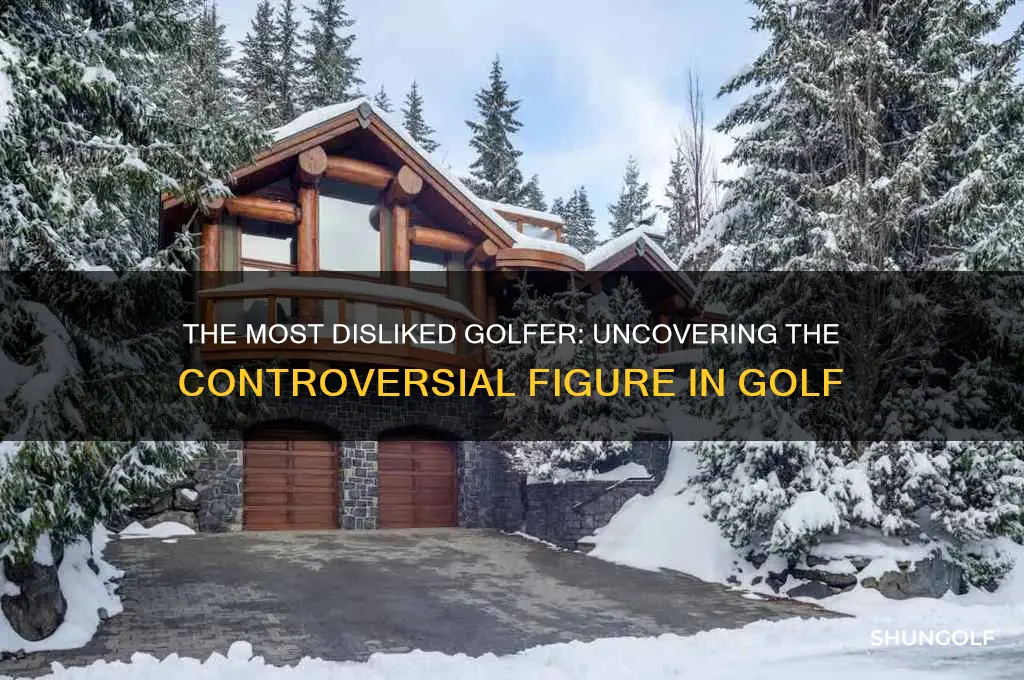 who is the most disliked golfer