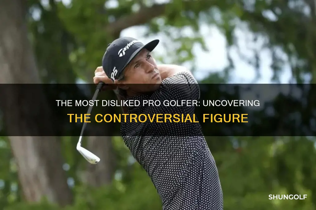 who is the most disliked pro golfer