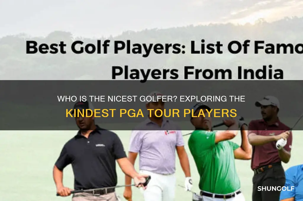who is the nicest golfer