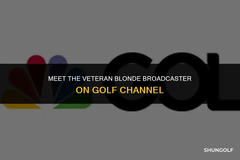who is the older blonde woman on golf channel