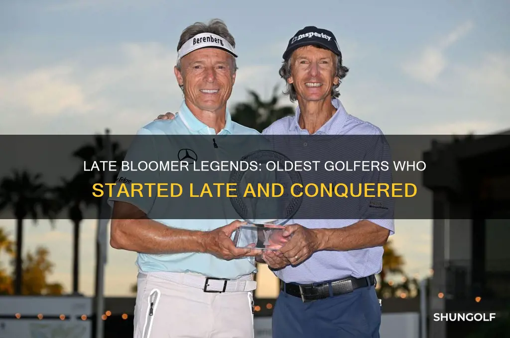 who is the oldest golf player to start late
