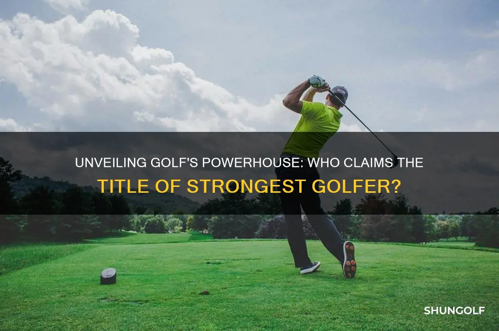 who is the strongest golfer