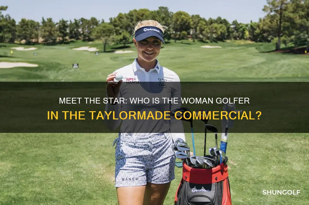 who is the woman golfer in the taylormade commercial