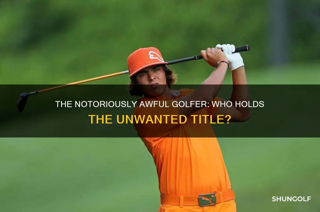 who is the worst golfer