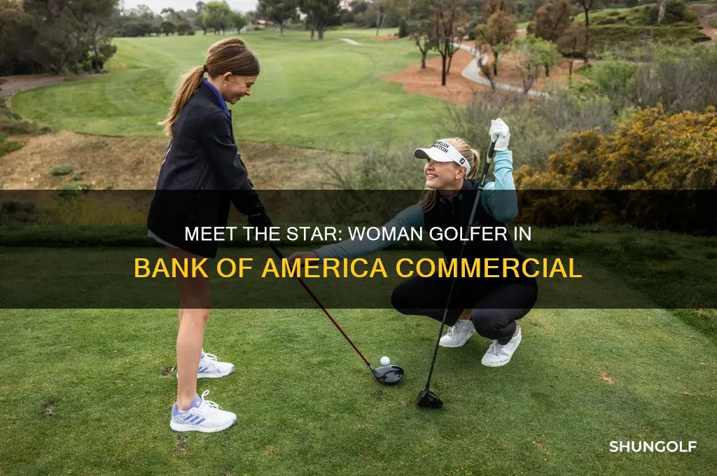 who is woman golfer in bank of america commercial