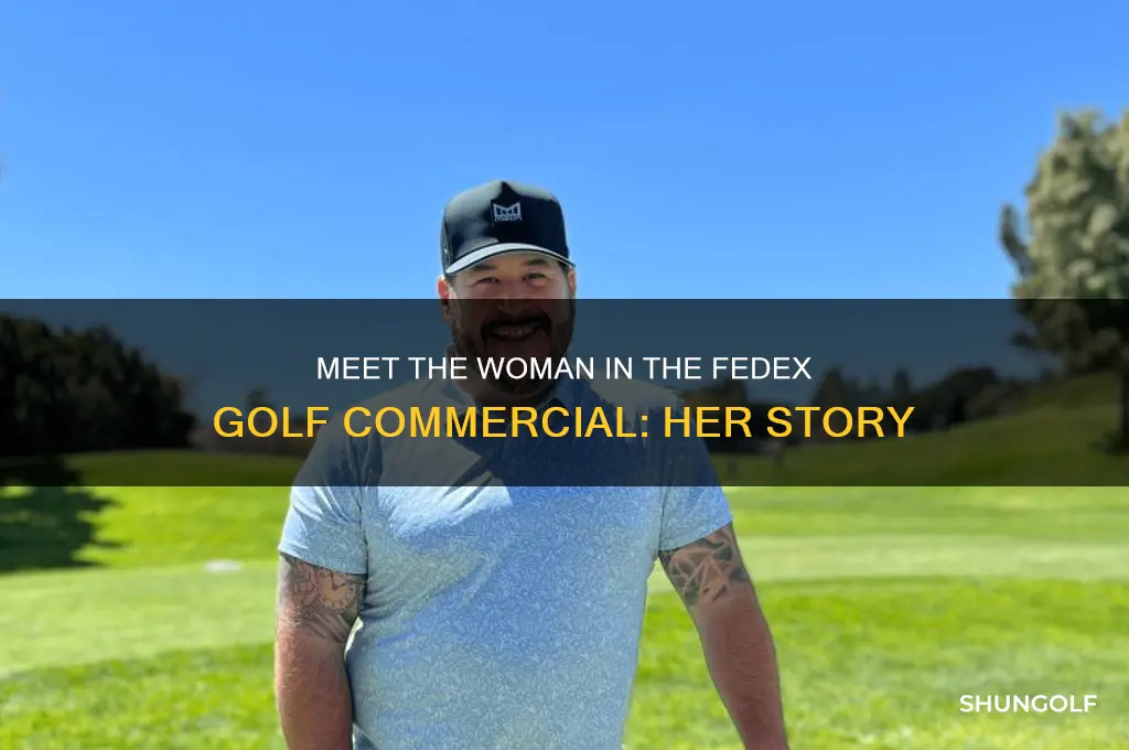 who is woman in fedex golf commercial