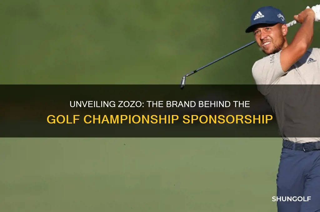 who is zozo that is sponsoring the golf championship